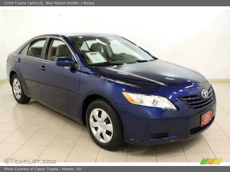 Blue Ribbon Metallic / Bisque 2009 Toyota Camry LE