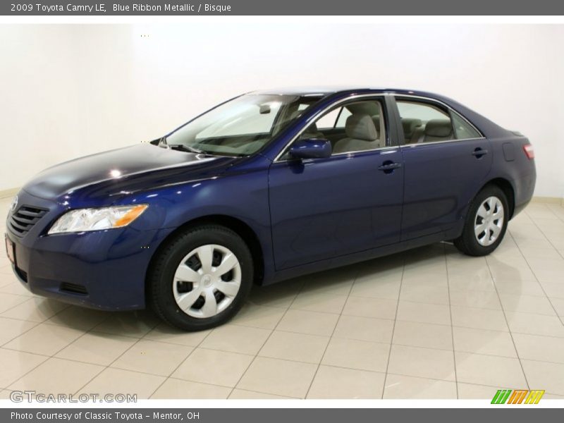Blue Ribbon Metallic / Bisque 2009 Toyota Camry LE