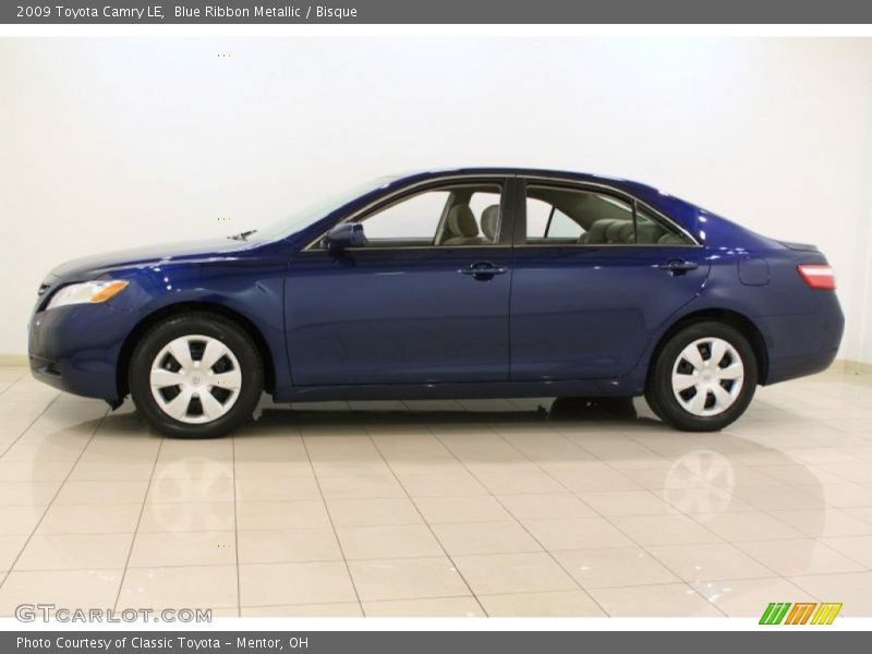 Blue Ribbon Metallic / Bisque 2009 Toyota Camry LE