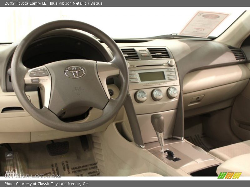 Blue Ribbon Metallic / Bisque 2009 Toyota Camry LE