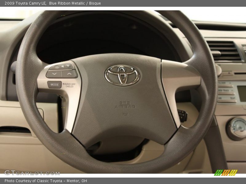 Blue Ribbon Metallic / Bisque 2009 Toyota Camry LE