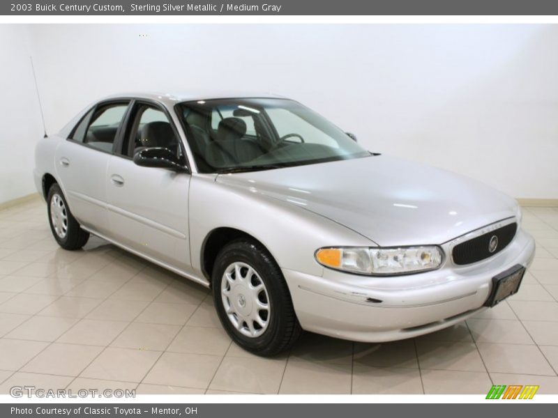 Sterling Silver Metallic / Medium Gray 2003 Buick Century Custom
