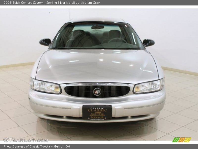 Sterling Silver Metallic / Medium Gray 2003 Buick Century Custom