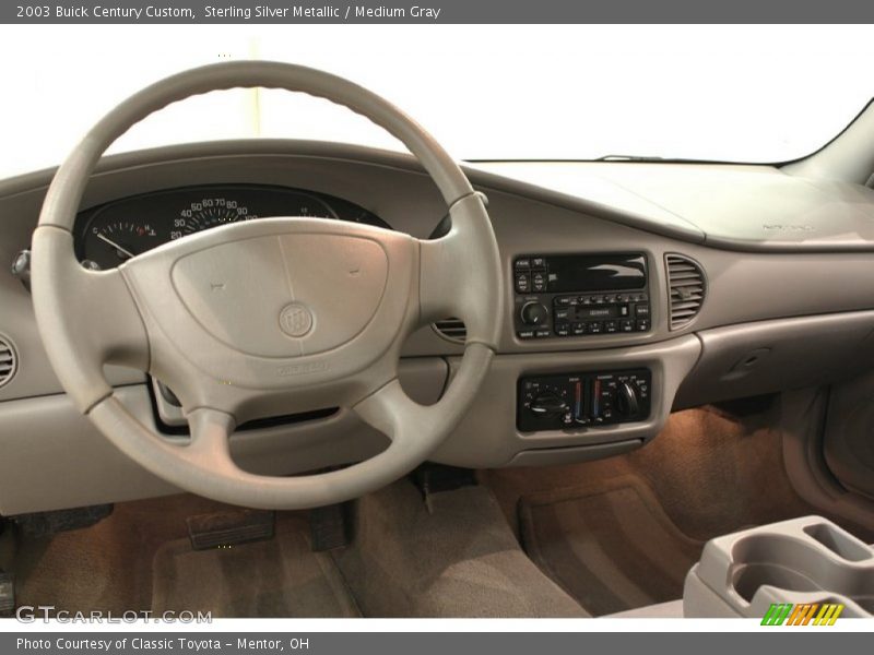 Sterling Silver Metallic / Medium Gray 2003 Buick Century Custom