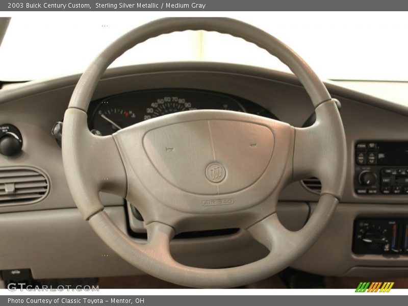 Sterling Silver Metallic / Medium Gray 2003 Buick Century Custom