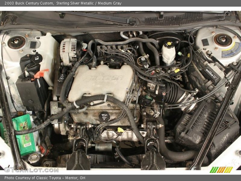 Sterling Silver Metallic / Medium Gray 2003 Buick Century Custom