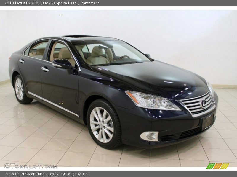 Black Sapphire Pearl / Parchment 2010 Lexus ES 350