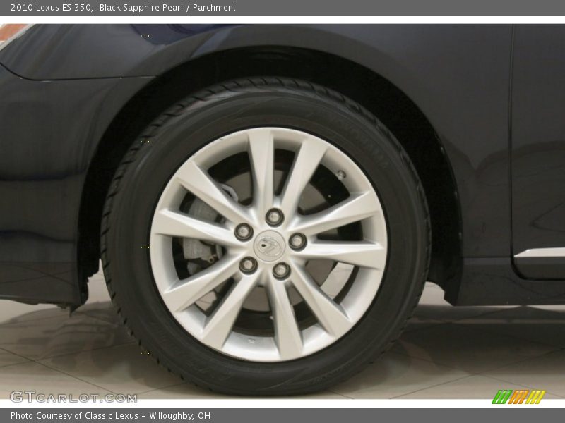 Black Sapphire Pearl / Parchment 2010 Lexus ES 350