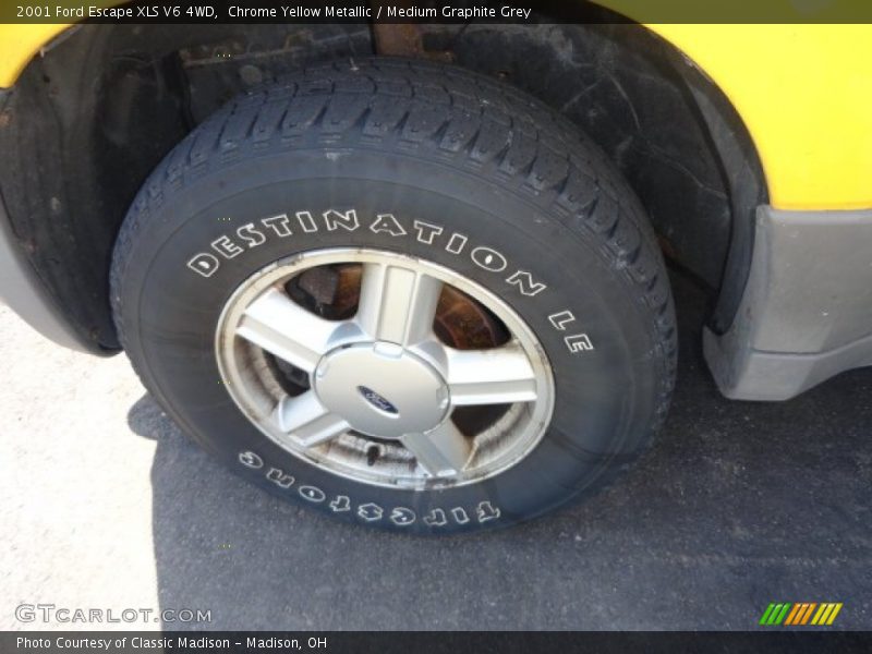 Chrome Yellow Metallic / Medium Graphite Grey 2001 Ford Escape XLS V6 4WD