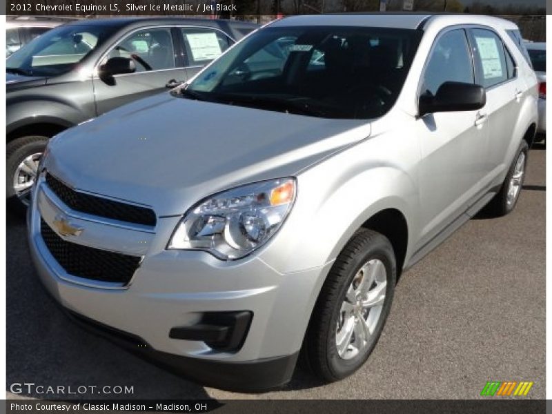 Silver Ice Metallic / Jet Black 2012 Chevrolet Equinox LS