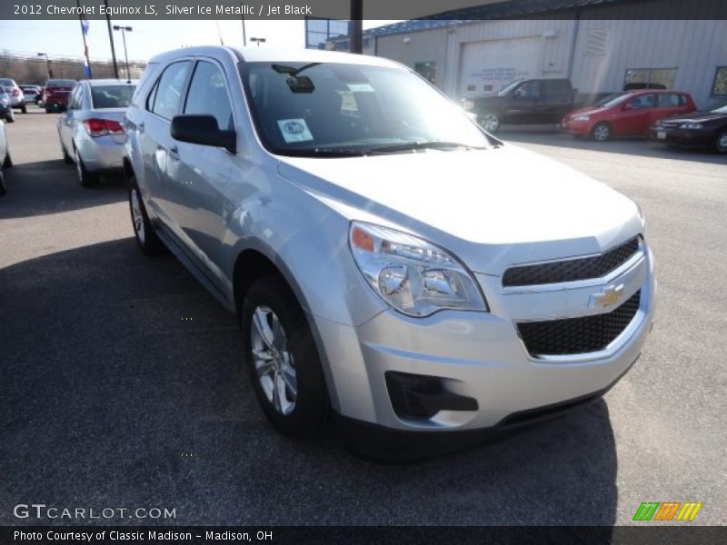 Silver Ice Metallic / Jet Black 2012 Chevrolet Equinox LS