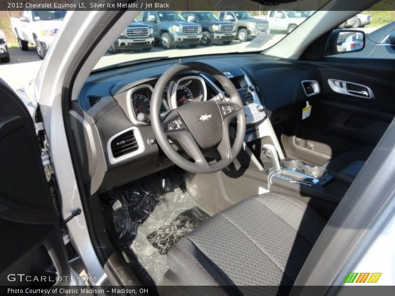Silver Ice Metallic / Jet Black 2012 Chevrolet Equinox LS