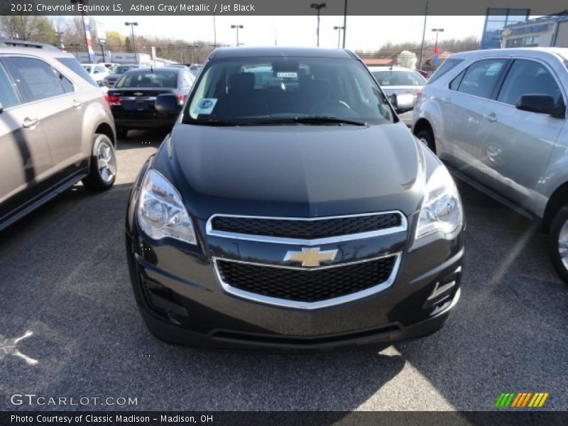 Ashen Gray Metallic / Jet Black 2012 Chevrolet Equinox LS