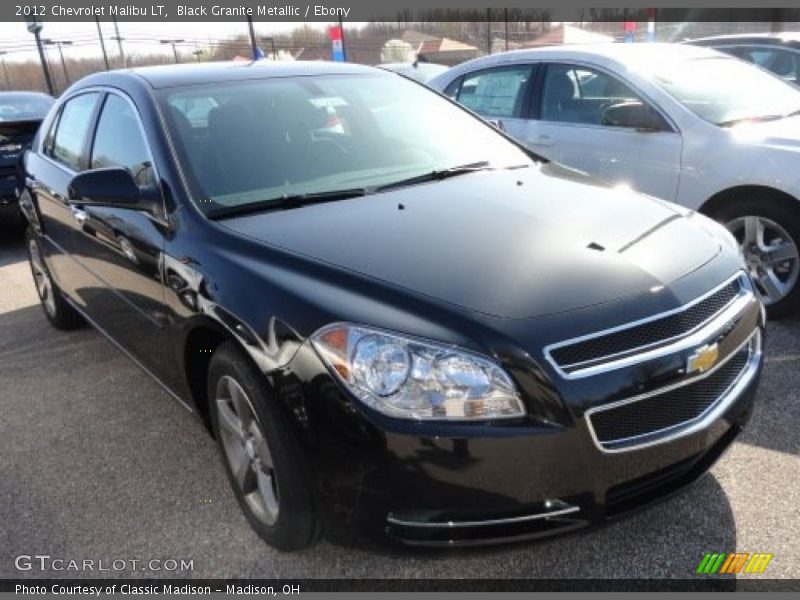 Black Granite Metallic / Ebony 2012 Chevrolet Malibu LT