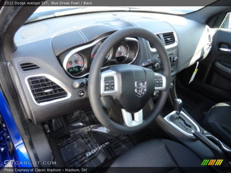 Blue Streak Pearl / Black 2012 Dodge Avenger SXT