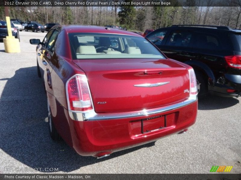Deep Cherry Red Crystal Pearl / Dark Frost Beige/Light Frost Beige 2012 Chrysler 300 C AWD