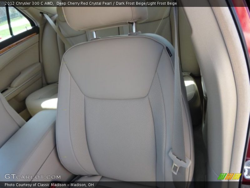 Deep Cherry Red Crystal Pearl / Dark Frost Beige/Light Frost Beige 2012 Chrysler 300 C AWD