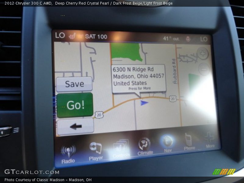 Navigation of 2012 300 C AWD