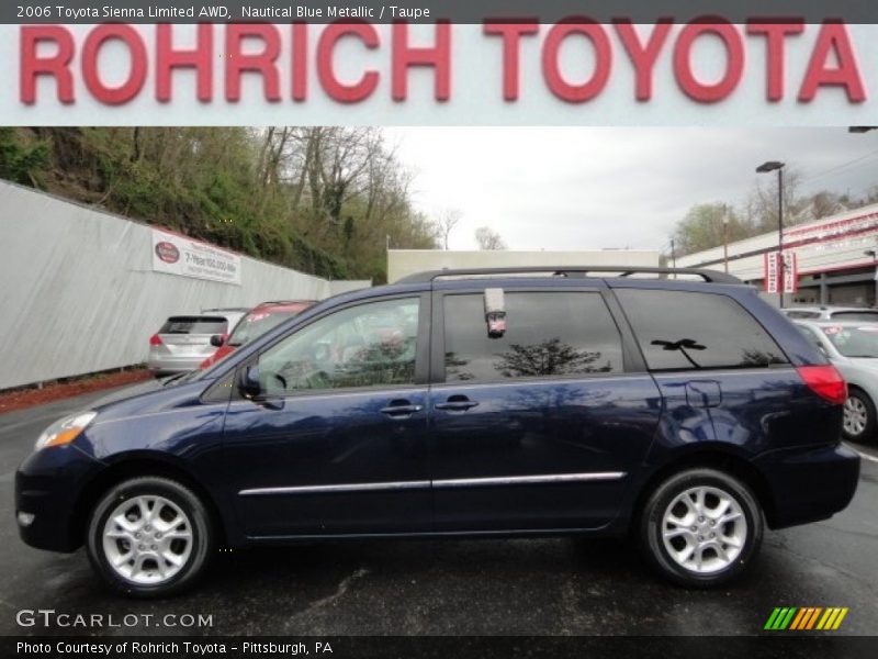 Nautical Blue Metallic / Taupe 2006 Toyota Sienna Limited AWD