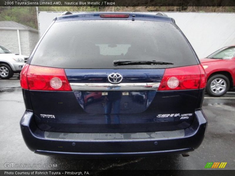 Nautical Blue Metallic / Taupe 2006 Toyota Sienna Limited AWD