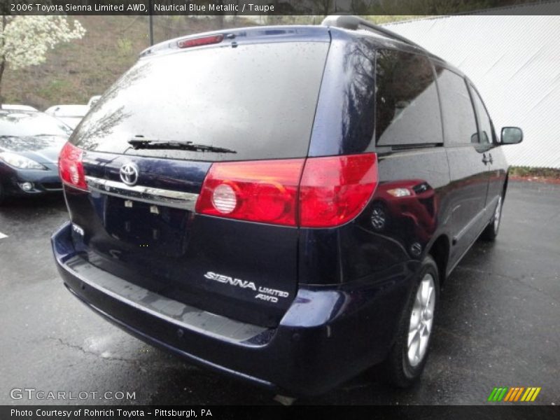 Nautical Blue Metallic / Taupe 2006 Toyota Sienna Limited AWD