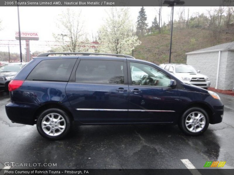 Nautical Blue Metallic / Taupe 2006 Toyota Sienna Limited AWD