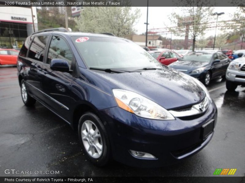 Nautical Blue Metallic / Taupe 2006 Toyota Sienna Limited AWD