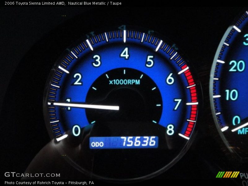 Nautical Blue Metallic / Taupe 2006 Toyota Sienna Limited AWD