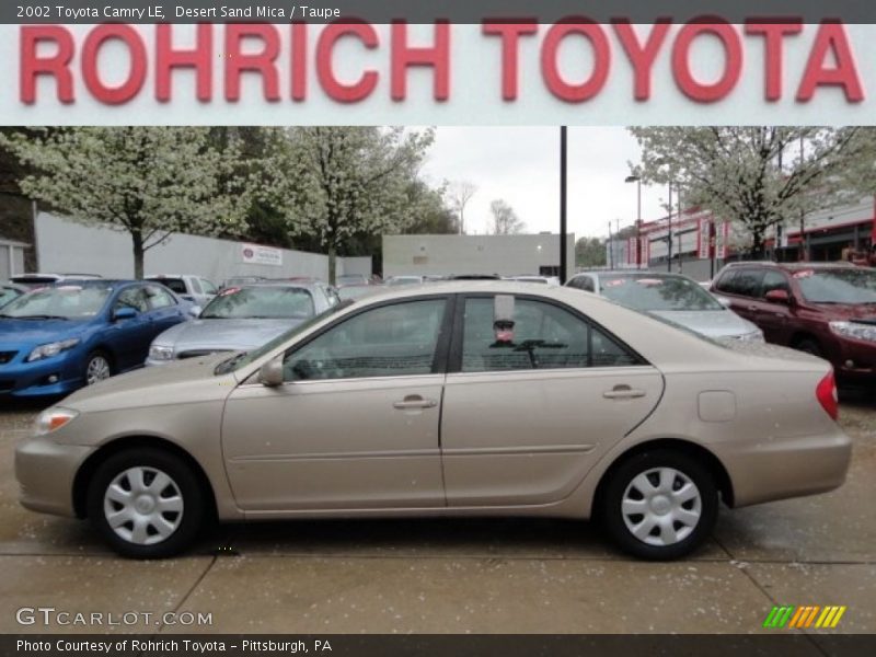 Desert Sand Mica / Taupe 2002 Toyota Camry LE