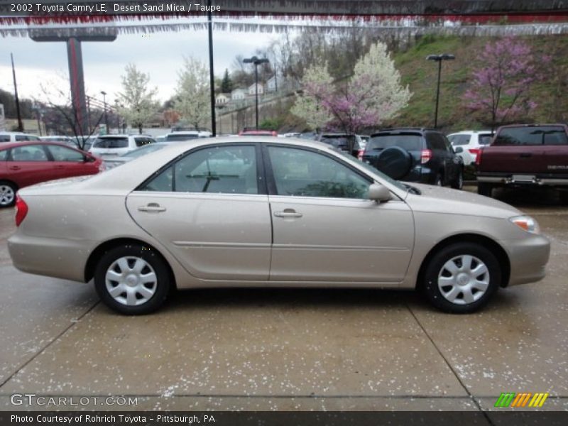 Desert Sand Mica / Taupe 2002 Toyota Camry LE