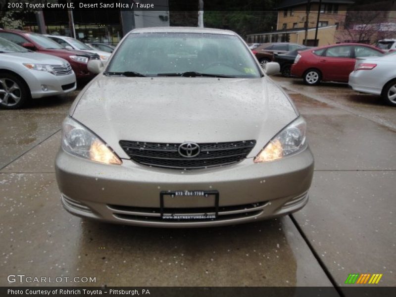 Desert Sand Mica / Taupe 2002 Toyota Camry LE
