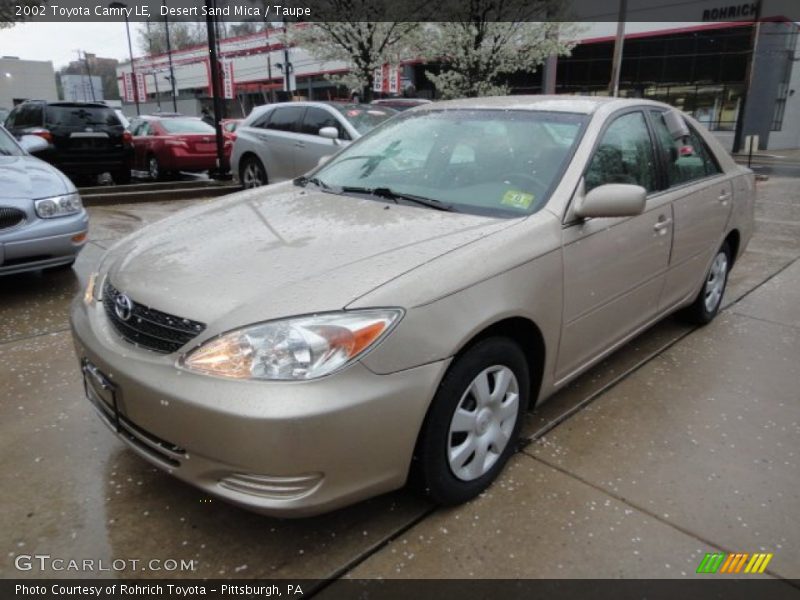 Desert Sand Mica / Taupe 2002 Toyota Camry LE