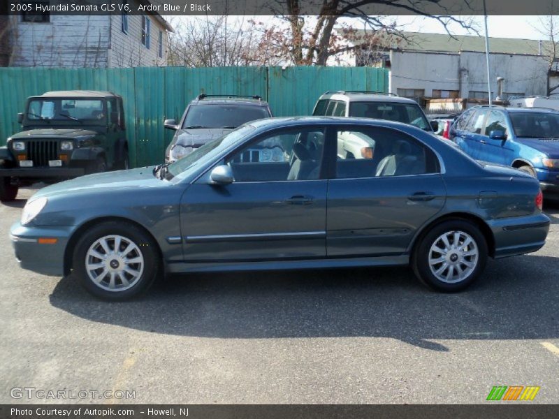 Ardor Blue / Black 2005 Hyundai Sonata GLS V6