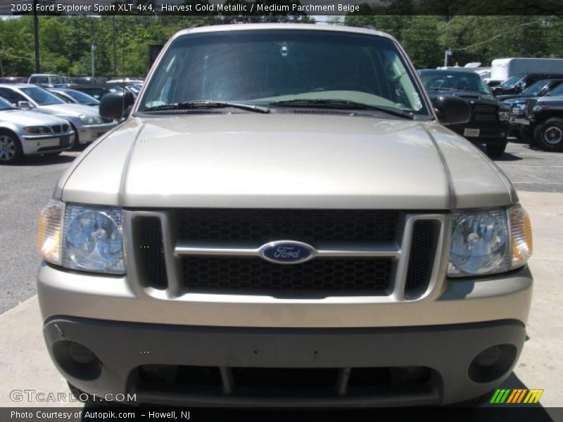 Harvest Gold Metallic / Medium Parchment Beige 2003 Ford Explorer Sport XLT 4x4