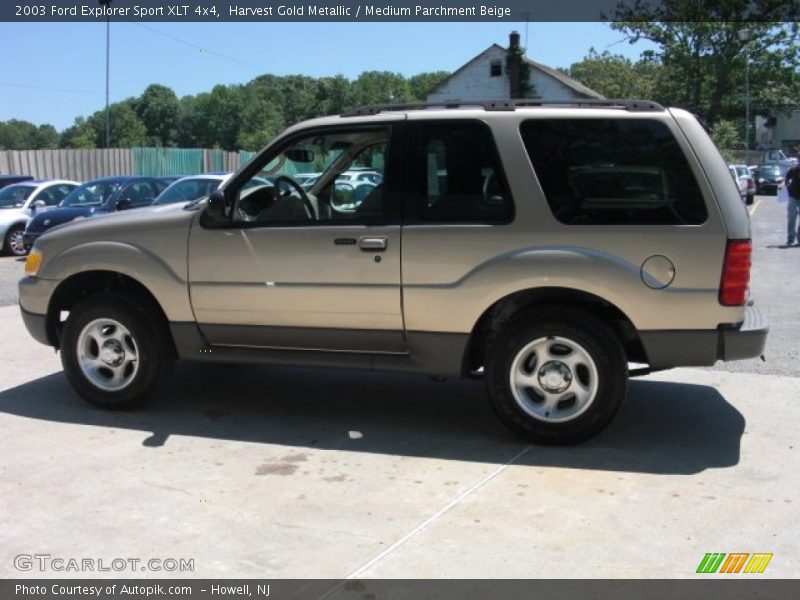 Harvest Gold Metallic / Medium Parchment Beige 2003 Ford Explorer Sport XLT 4x4