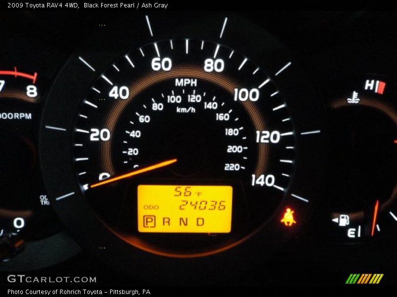 Black Forest Pearl / Ash Gray 2009 Toyota RAV4 4WD