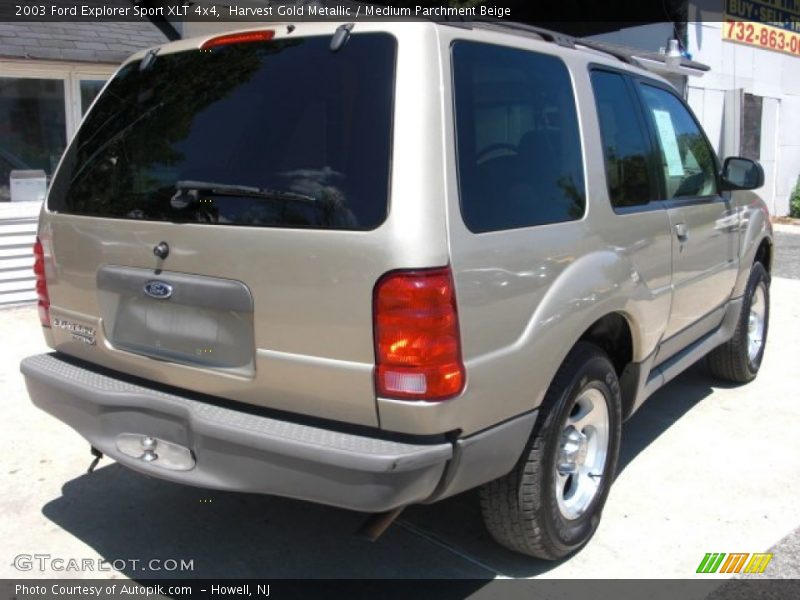 Harvest Gold Metallic / Medium Parchment Beige 2003 Ford Explorer Sport XLT 4x4