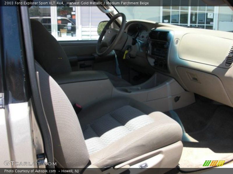 Harvest Gold Metallic / Medium Parchment Beige 2003 Ford Explorer Sport XLT 4x4