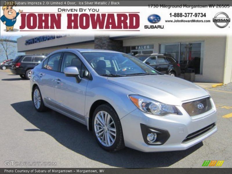 Ice Silver Metallic / Black 2012 Subaru Impreza 2.0i Limited 4 Door