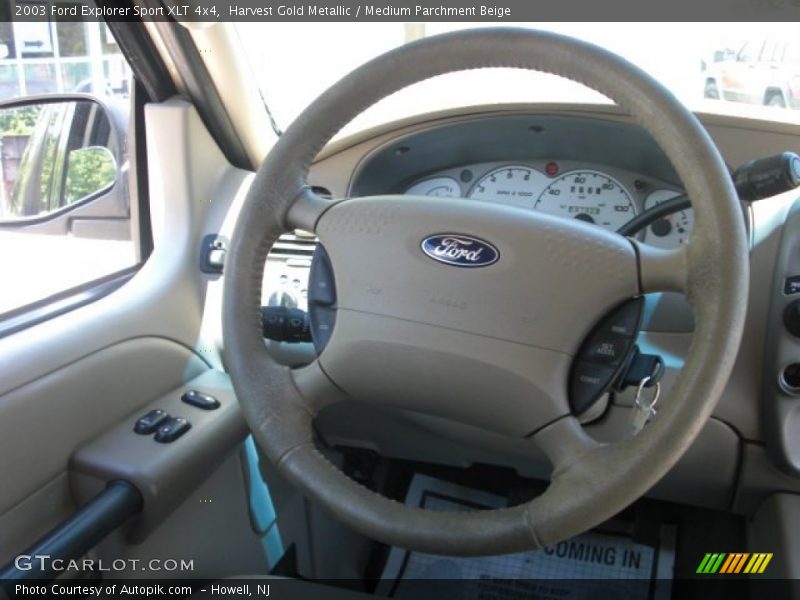 Harvest Gold Metallic / Medium Parchment Beige 2003 Ford Explorer Sport XLT 4x4