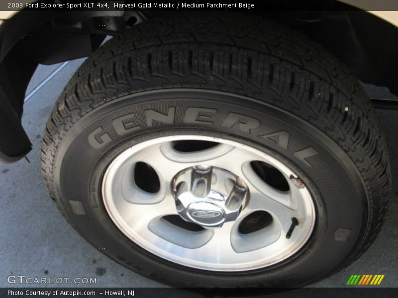 Harvest Gold Metallic / Medium Parchment Beige 2003 Ford Explorer Sport XLT 4x4
