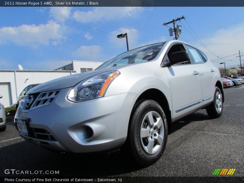 Silver Ice Metallic / Black 2011 Nissan Rogue S AWD