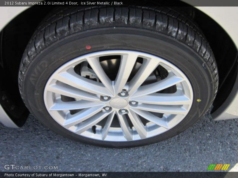 Ice Silver Metallic / Black 2012 Subaru Impreza 2.0i Limited 4 Door