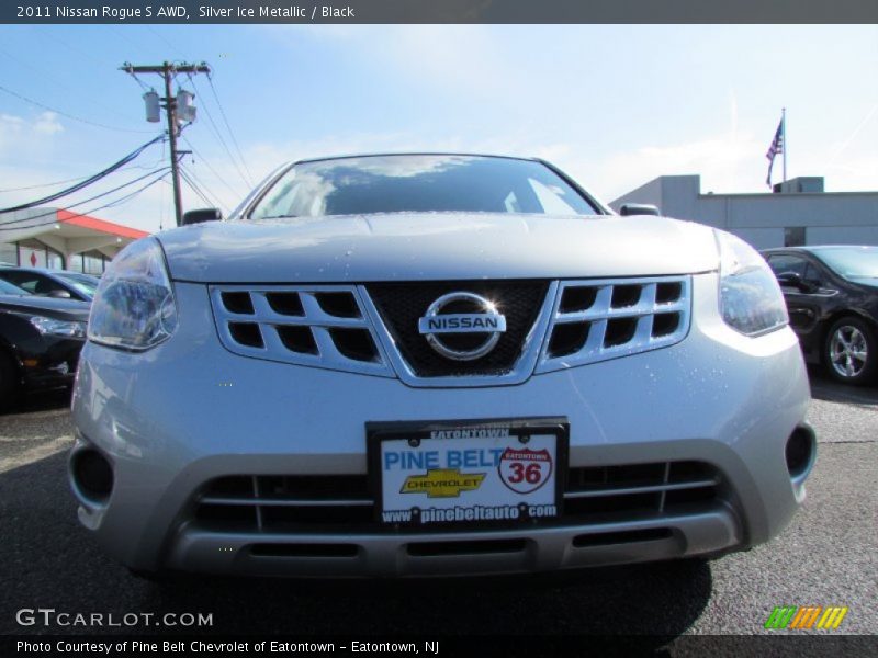 Silver Ice Metallic / Black 2011 Nissan Rogue S AWD
