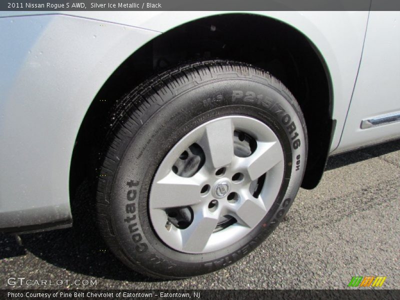 Silver Ice Metallic / Black 2011 Nissan Rogue S AWD