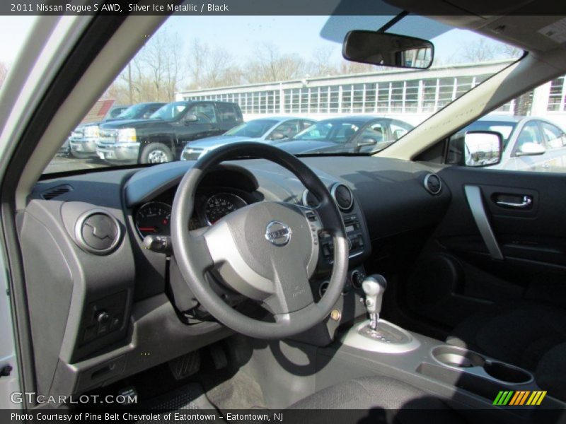 Silver Ice Metallic / Black 2011 Nissan Rogue S AWD