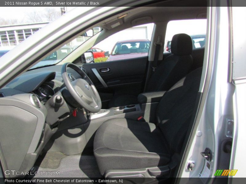Silver Ice Metallic / Black 2011 Nissan Rogue S AWD