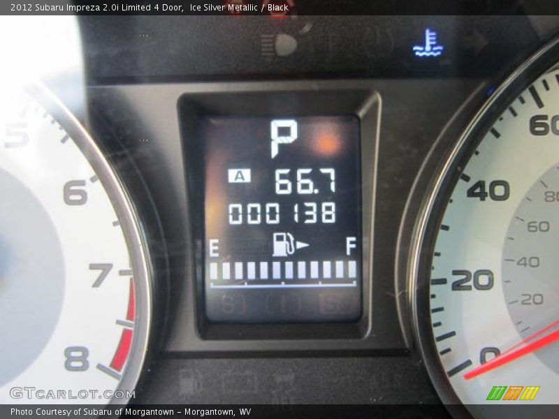 Ice Silver Metallic / Black 2012 Subaru Impreza 2.0i Limited 4 Door