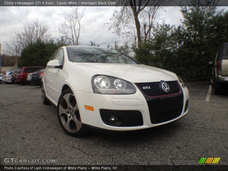 Candy White / Interlagos Black Cloth 2009 Volkswagen GTI 4 Door