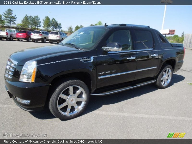 Black Raven / Ebony/Ebony 2012 Cadillac Escalade EXT Luxury AWD